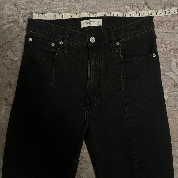 Abercrombie & Fitch Straight Leg Black Jeans - Picture 10 of 11